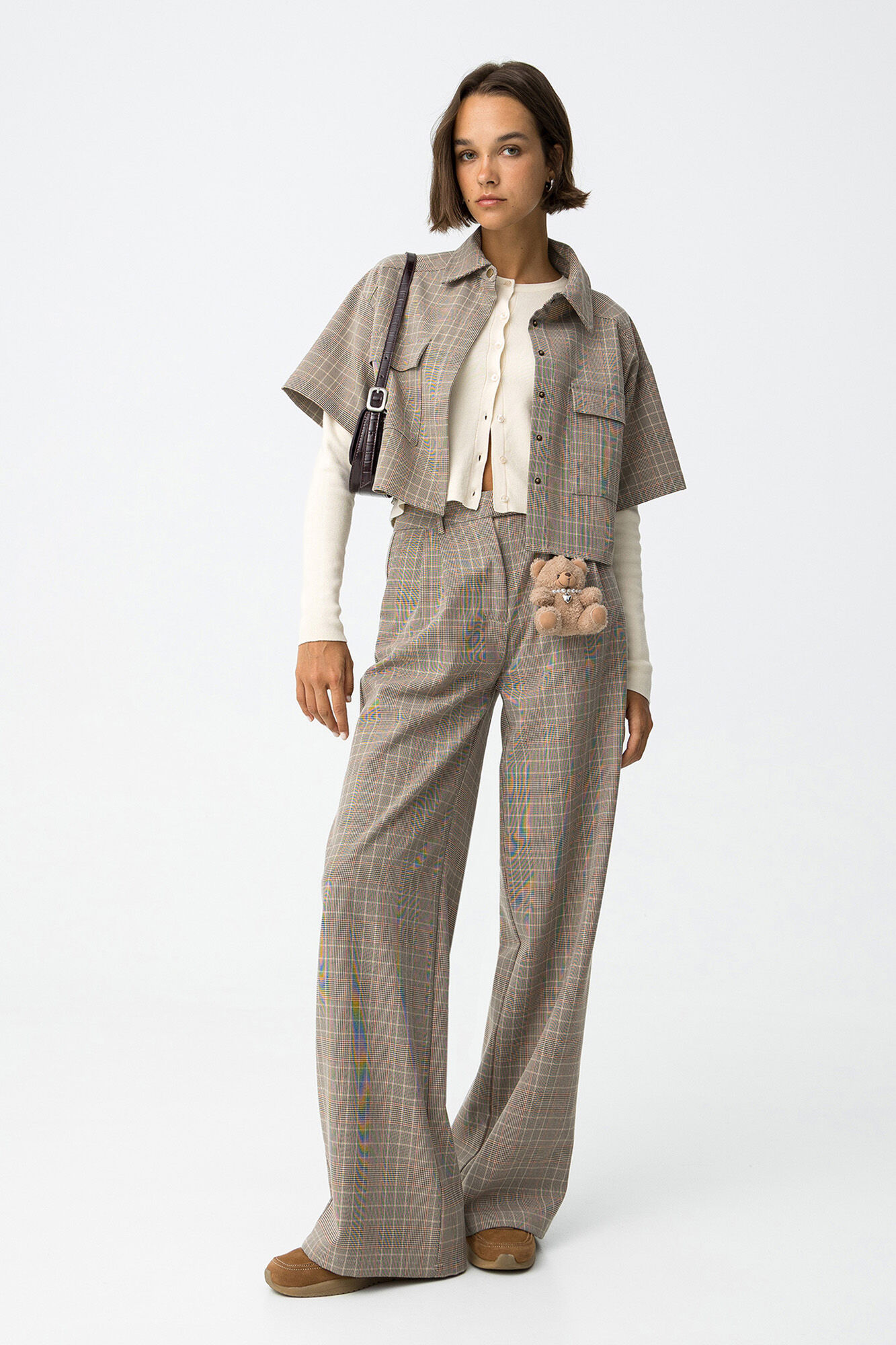 Tiffosi Pantalones Pierna Ancha con Pliegues