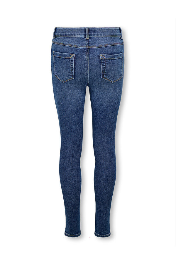 Only Girls Cal&ccedil;as jeans skinny para meninas azul