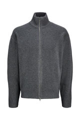 Jack & Jones PLUS Chaqueta de punto cremallera Plus gris