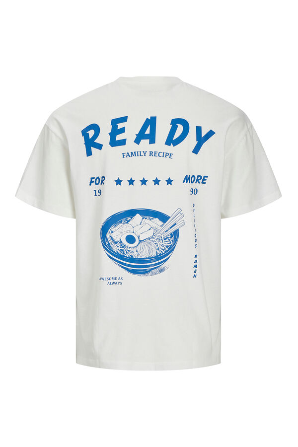 Jack & Jones Camiseta back print blanco