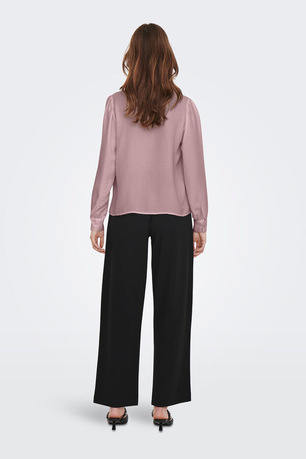 JDY Camisa corta de manga larga morado/lila