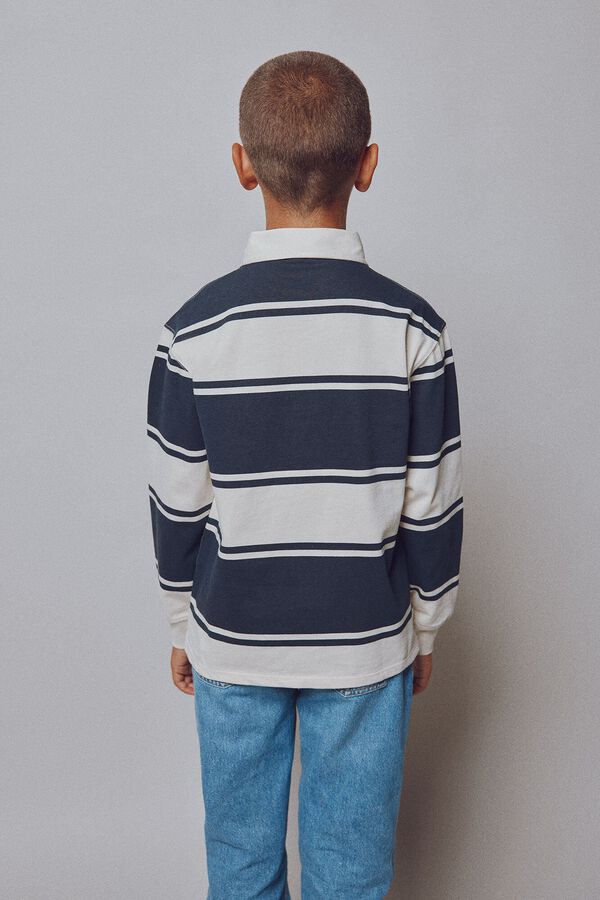 Springfield Kids Polo manga larga ni&ntilde;o azul