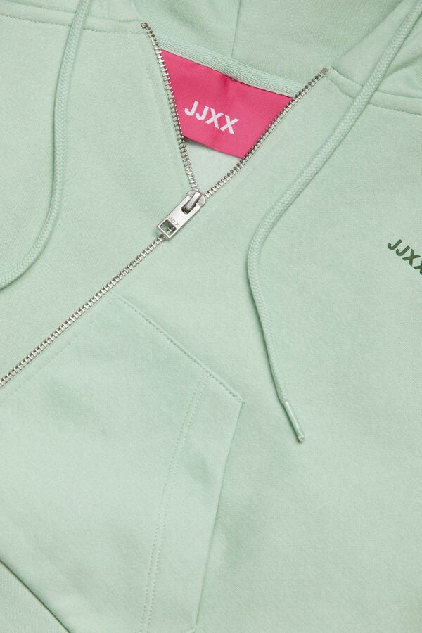 Jack & Jones Sweatshirt crop com capuz verde