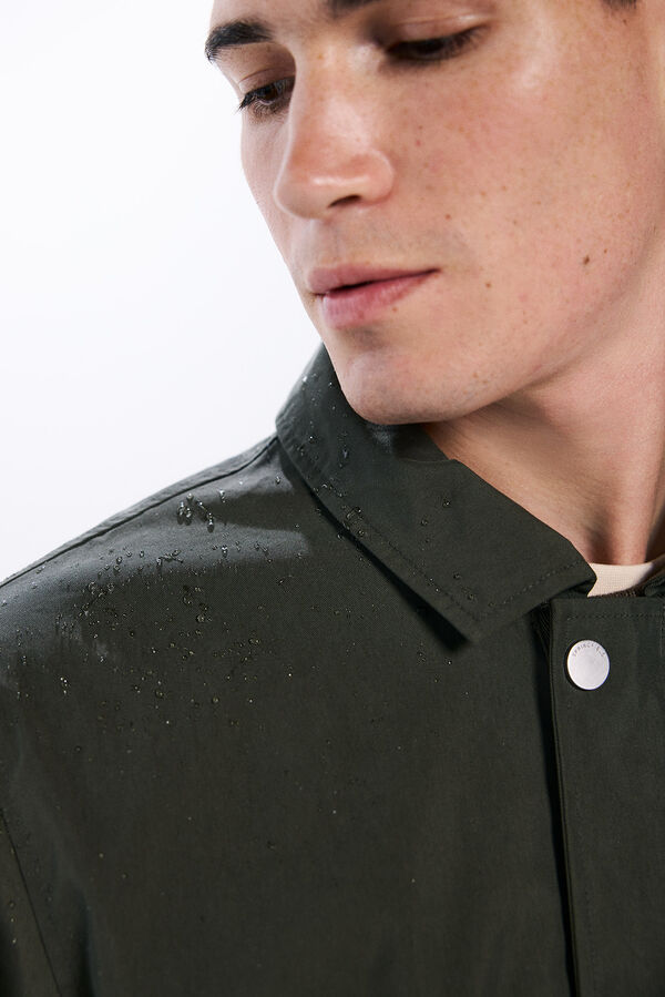 Springfield Parka curta e leve estampado