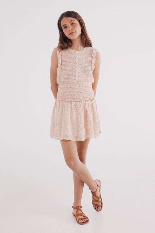 Springfield Kids Saia curta de menina com gravata cru