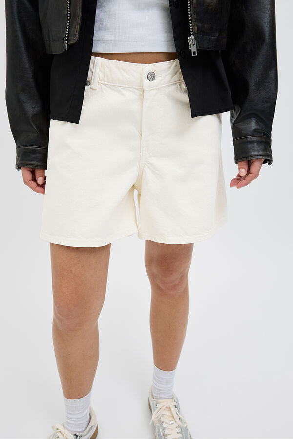 Jack & Jones Shorts denim com caimento relaxado branco