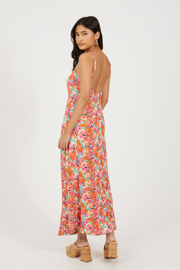 Brave Soul Vestido de al&ccedil;as estampado branco