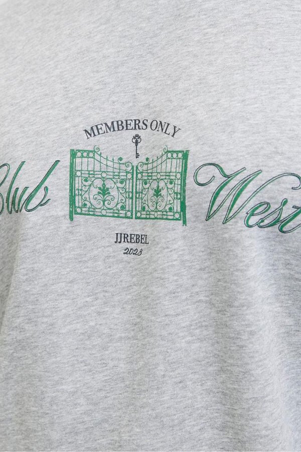 JJ REBEL Sudadera estampado frontal gris