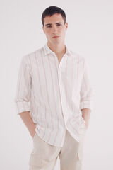 Springfield Camisa polera rayas blanco