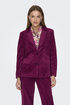 Springfield Blazer clásico de pana morado