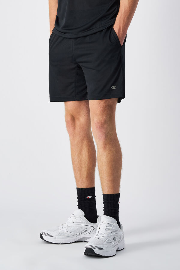 Champion Shorts de algodão masculino preto