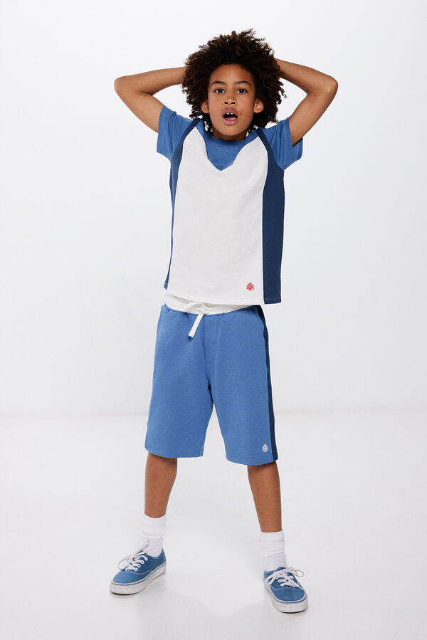Springfield Kids Bermudas jogger rapaz azul