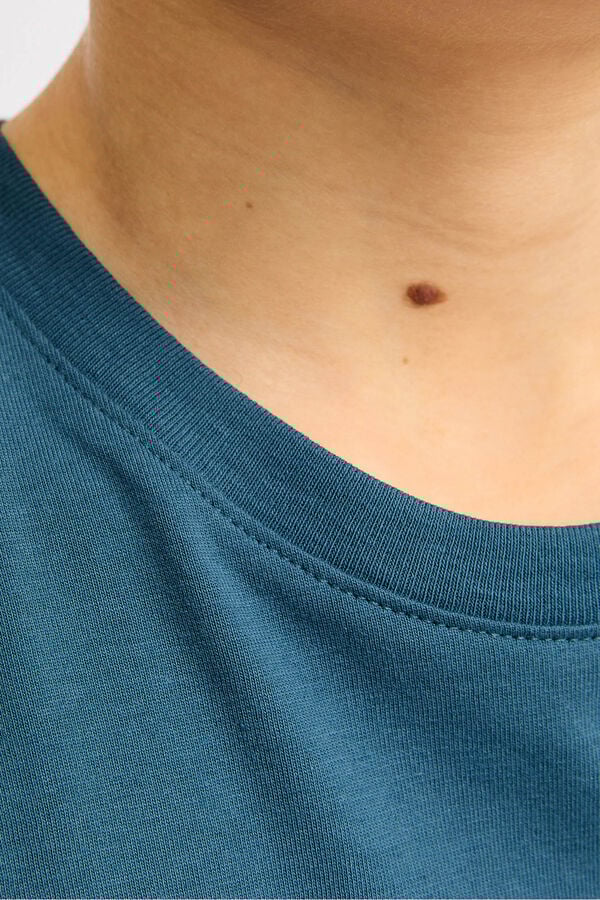 Jack & Jones Junior T-shirt de manga curta b&aacute;sica azul