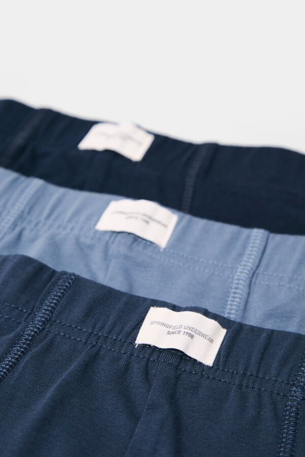Springfield Pack 3 b&oacute;xers b&aacute;sicos azul