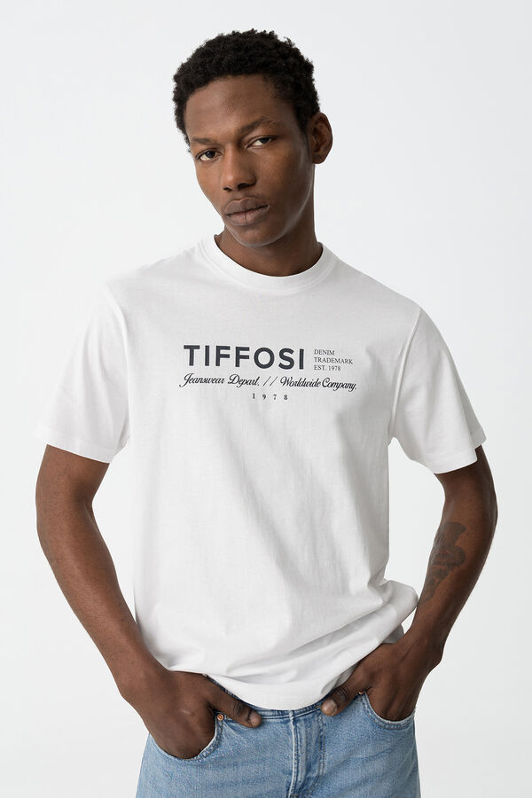 Tiffosi T-shirt Estampada blanco