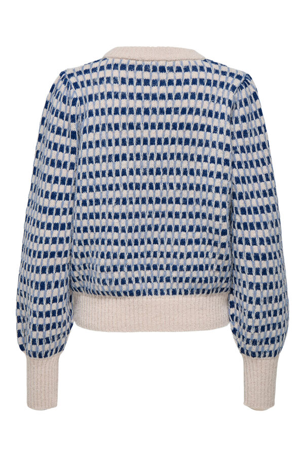 JDY Jersey cuello redondo azul