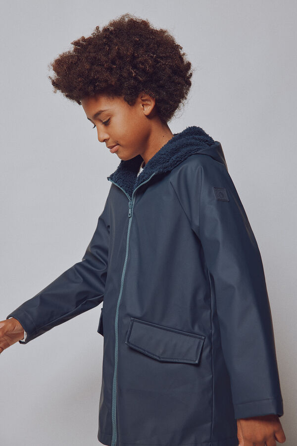 Springfield Kids Casaco efeito de caucho menino azul