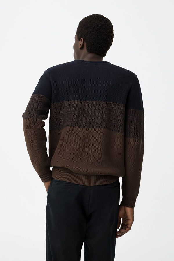 Tiffosi Jersey de Punto Tricolor tostado