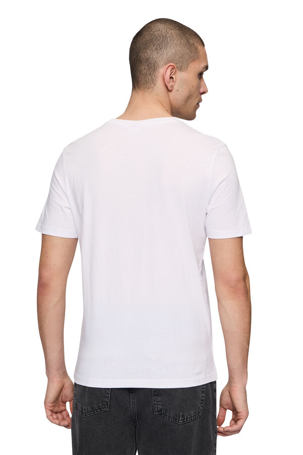 Fila T-shirt de homem de manga curta  cinzento