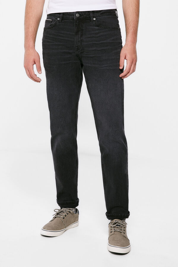 Springfield Jeans slim ligero negro lavado gris oscuro