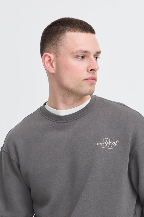 Blend Sweatshirt gola redonda cinzento