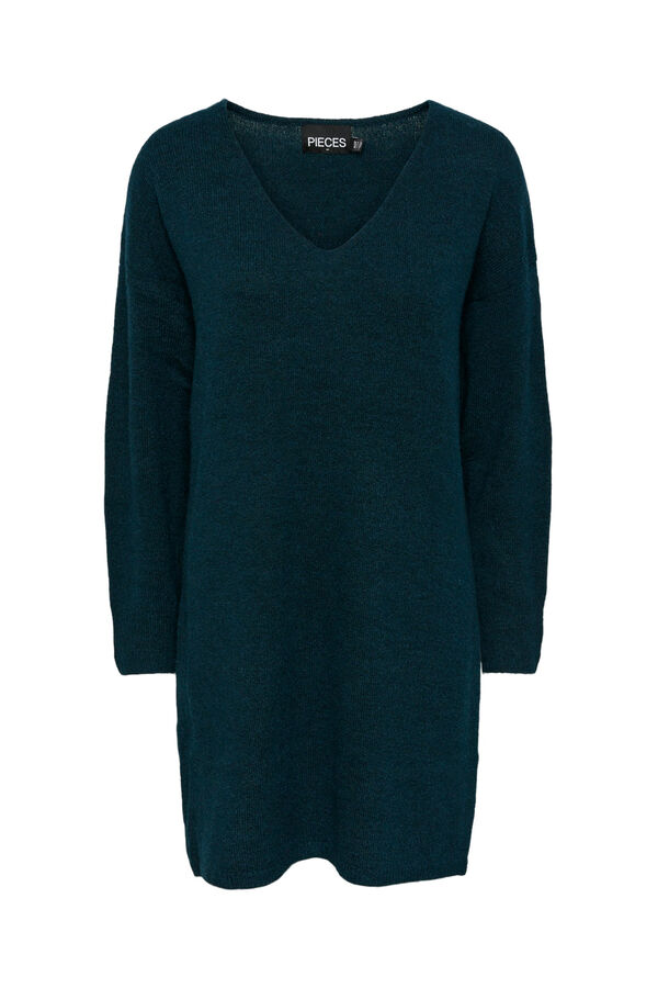 Pieces Vestido curto de malha verde