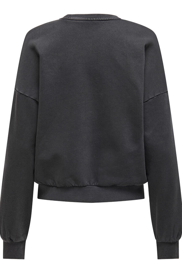 Only Sudadera con dibujo frontal negro