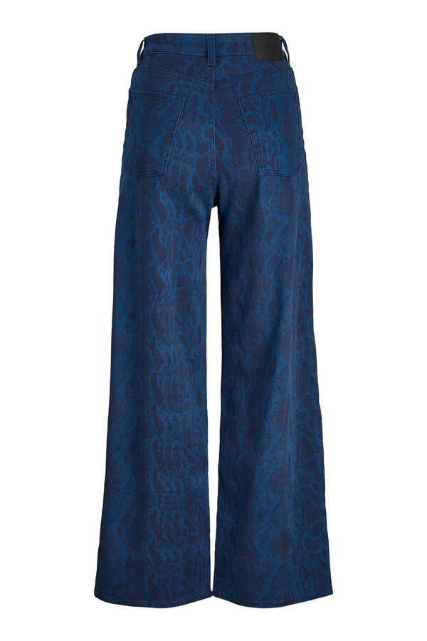 Jack & Jones Pantal&oacute;n loose fit estampado azul