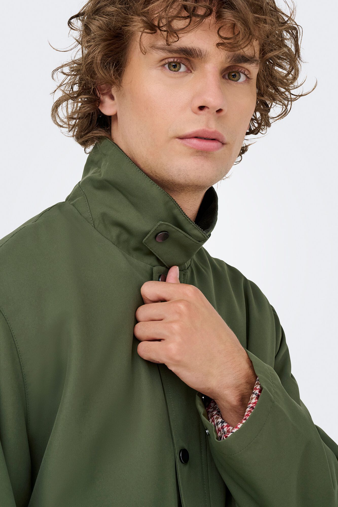 Only & Sons Casaco casual com gola de bombazina