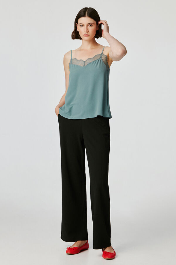 Pieces Pantalón Culotte negro