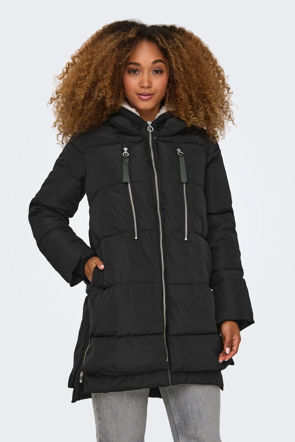 Only jaqueta de inverno preto