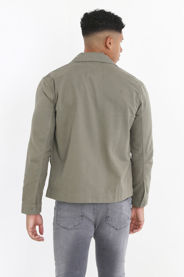 Brave Soul Cazadora con cuatro bolsillos kaki