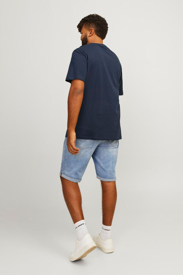 Jack & Jones PLUS Camiseta est&aacute;ndar fit Zion Plus azul