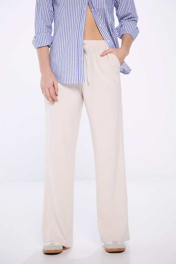 Springfield Pantal&oacute;n jogger b&aacute;sico beige