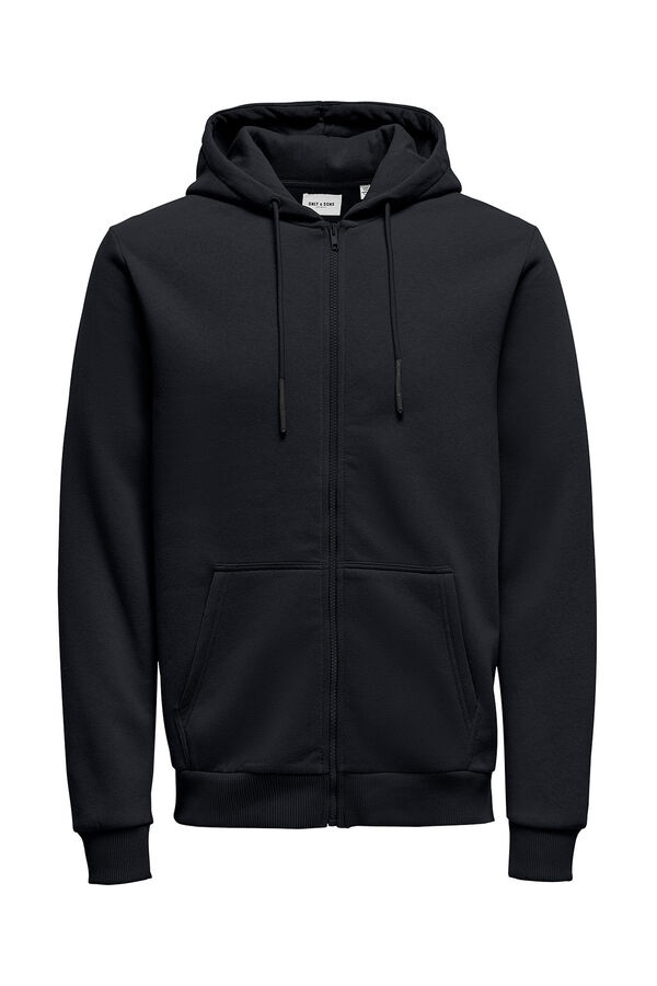 Only & Sons Sudadera con cremallera azul