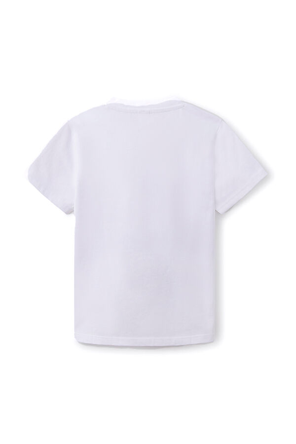 Springfield Kids T-shirt básica logo menino branco