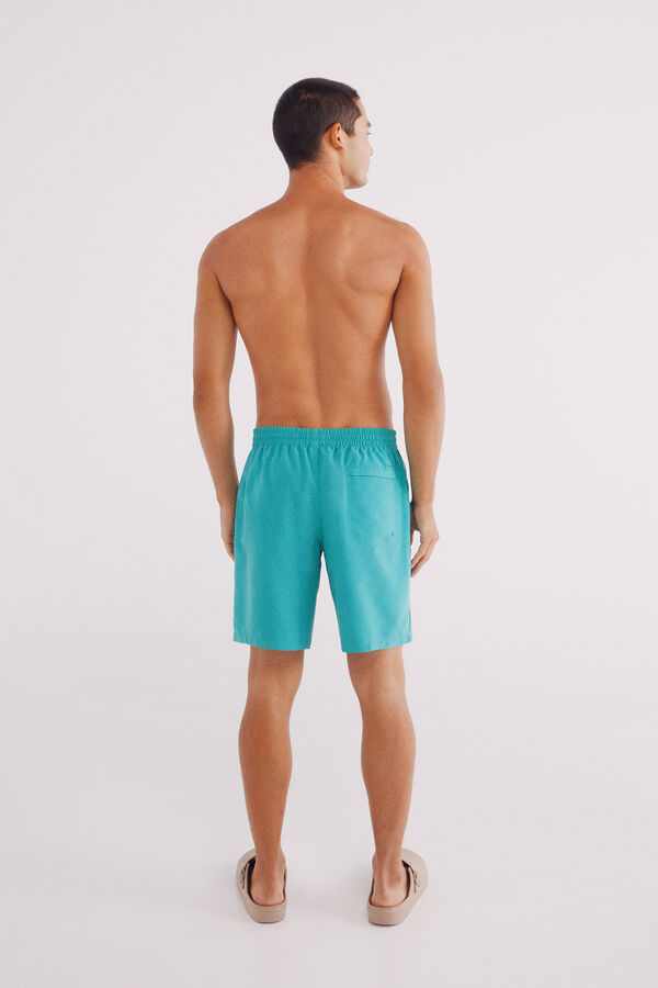 Springfield Maiô liso com logo Springfield verde