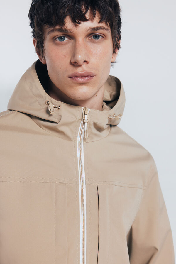 Springfield Parka t&eacute;cnica castanho