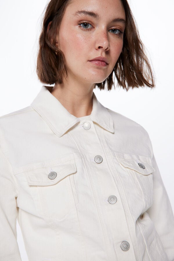 Springfield Blus&atilde;o ganga cor branco