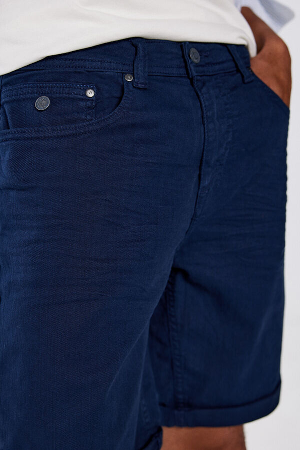 Springfield Bermuda color slim fit azul