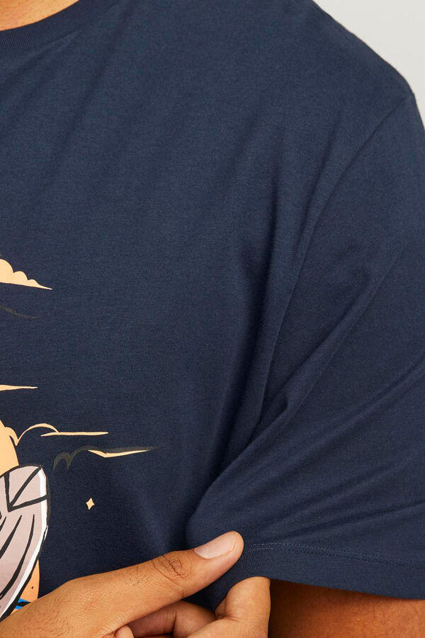 Jack & Jones PLUS Camiseta est&aacute;ndar fit Zion Plus azul