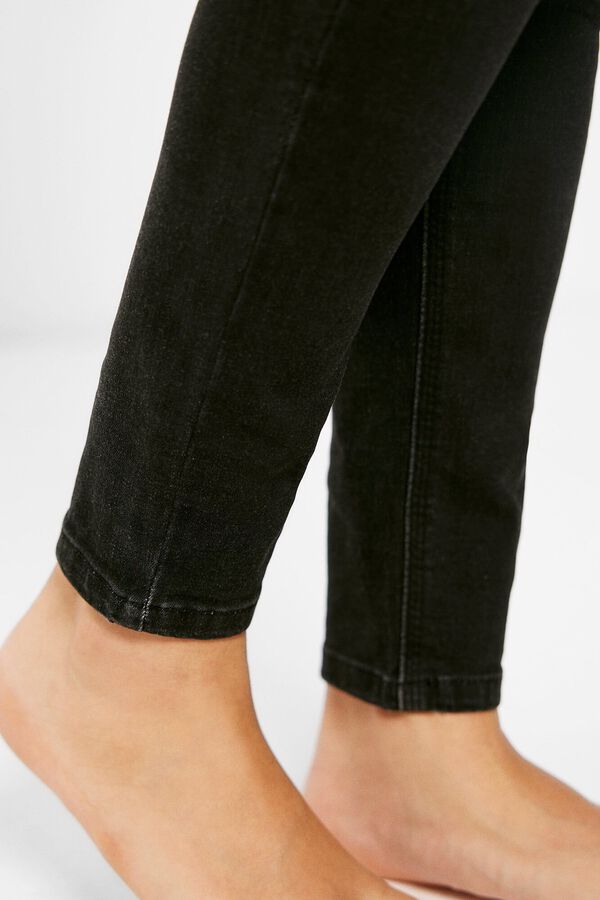 Springfield Jeans Jegging Algodón negro