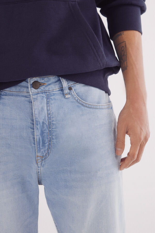 Springfield Jeans slim fit ultraleve azul