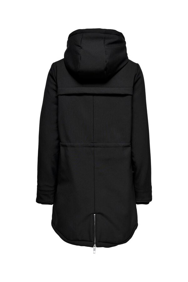 Only Parka con capucha negro