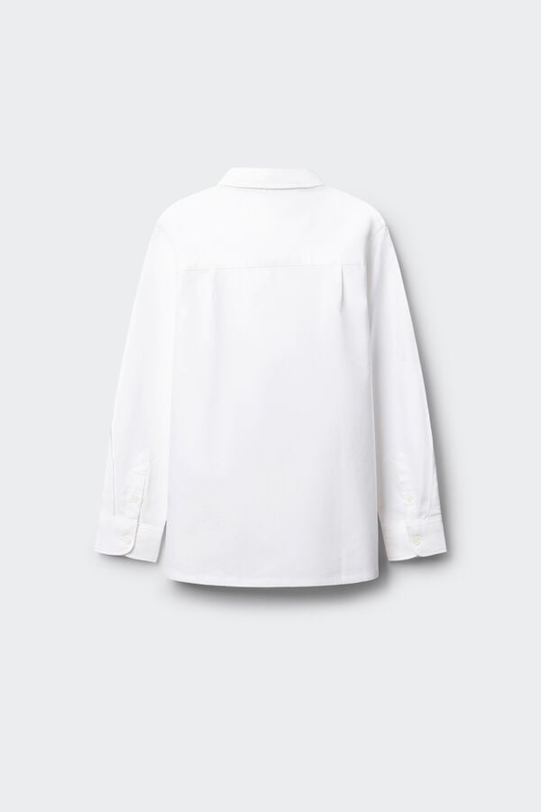 Springfield Kids Camisa oxford polera ni&ntilde;o blanco