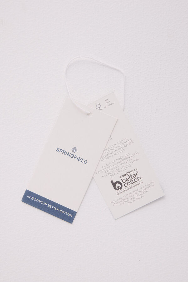 Springfield Camiseta descanse sua mente bege