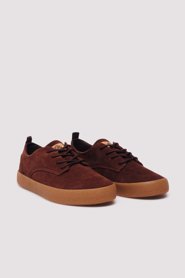 Springfield Zapato piel casual marr&oacute;n