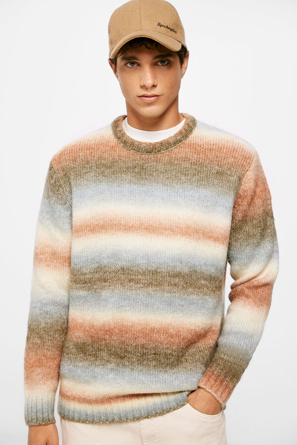 Springfield Su&eacute;ter fantasia com efeito gradiente branco