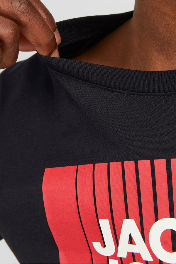 Jack & Jones Junior Camiseta estampada regular fit preto