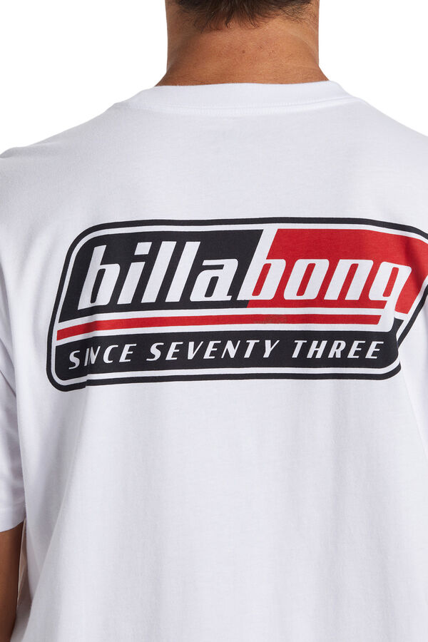 Billabong Camiseta masculina de manga curta branco